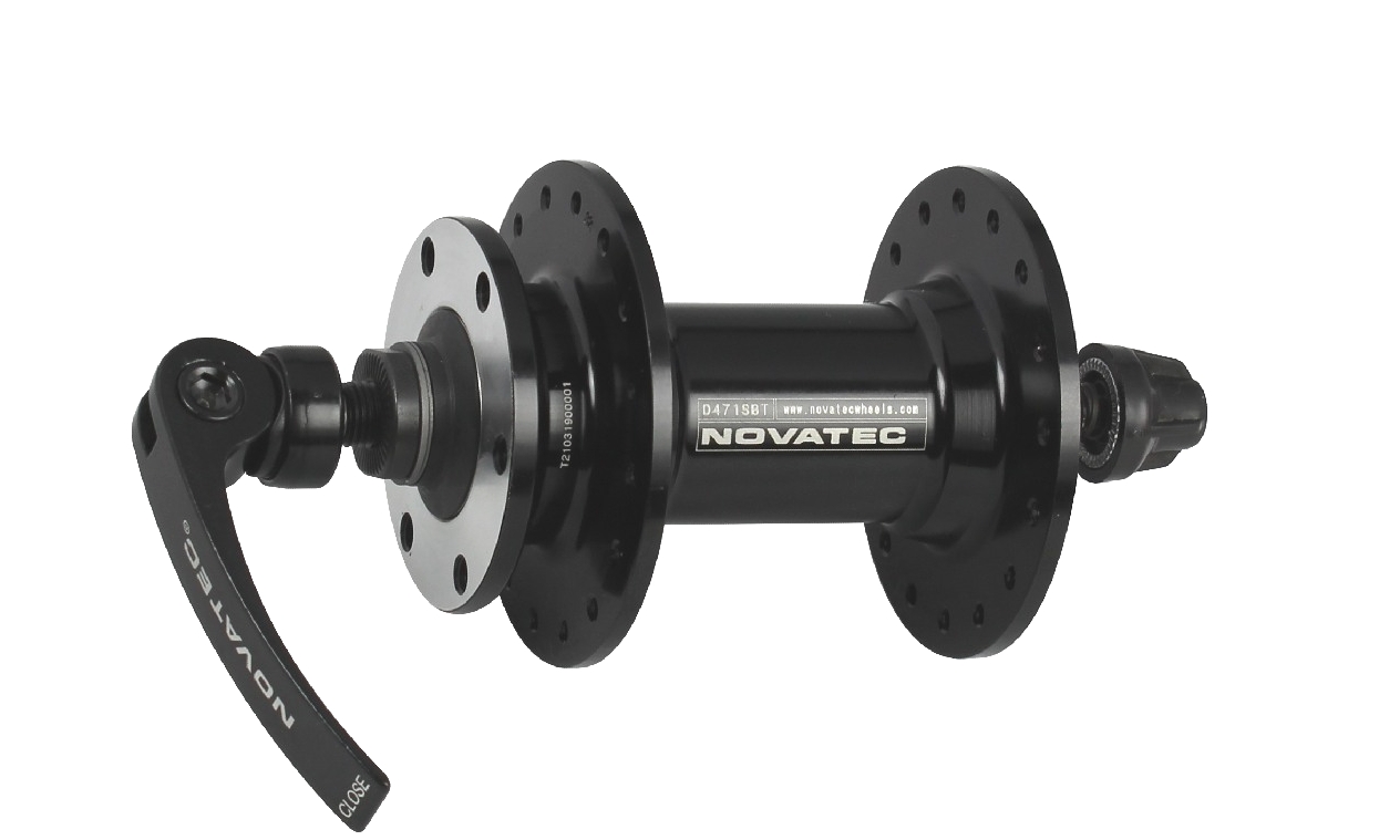 Buje delantero de disco Novatec D471SBT-NBR, negro, 32 agujeros