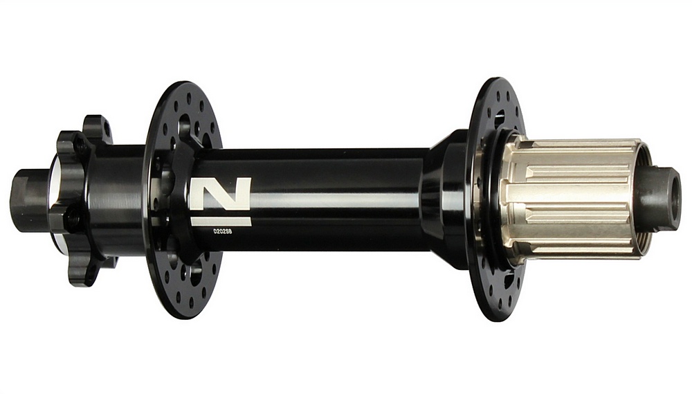 Buje trasero Novatec D202SB-X12-S4S, negro, 32 agujeros
