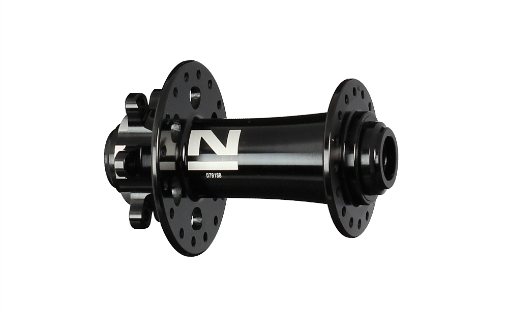 Buje de disco delantero Novatec D791SB-15, negro, 32 agujeros
