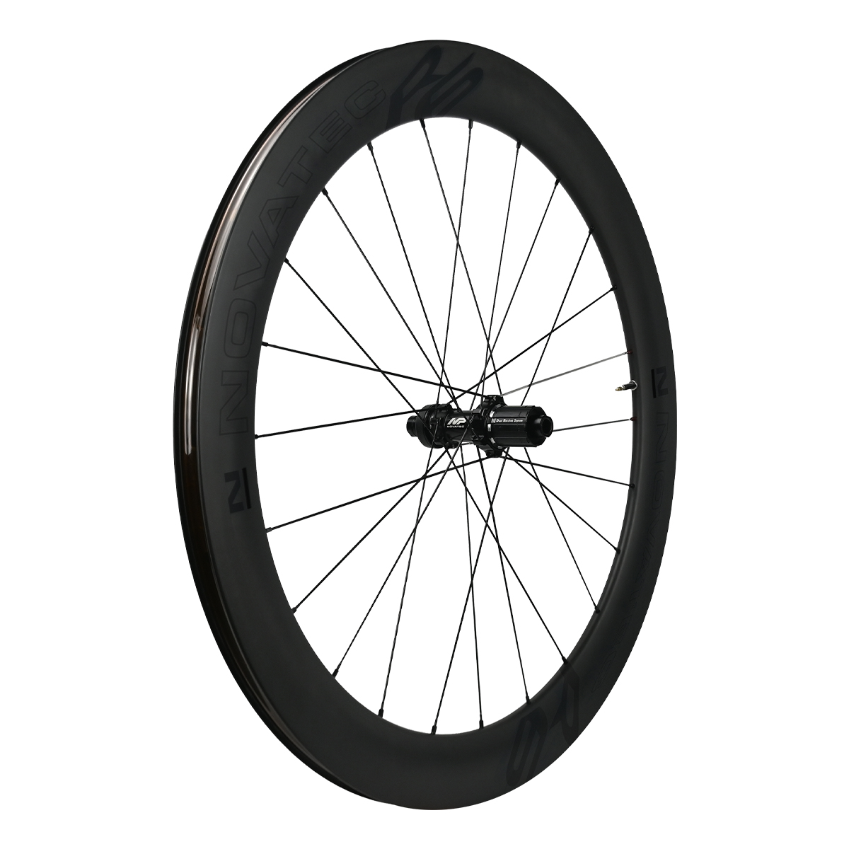 Novatec ruedas de disco de carretera de carbono R6 Pro-CL, tubeless ready, 12×100/12x142mm, Shimano HG