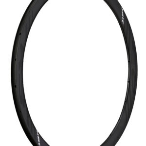 Llanta, carbono, 700C, 24H L12R12, R3-Disc delantera, 38x18.3, con logo N15, 30% Negro Mate, OCR