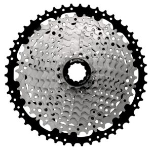 Cassette MTB 10S AL6061 Double Spider TiGray, 11T-50T, logotipo Joytech