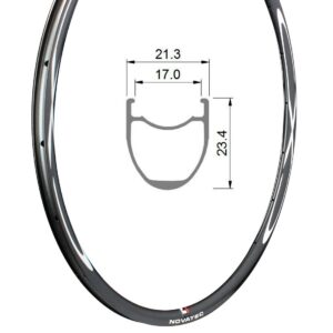 Llanta trasera Rim CXD-C_U2.1 24H con logo CXD
 - SRV
