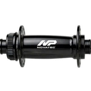 Buje de disco delantero Novatec Premium D571SB-CL-B15, centerlock, negro, 32 agujeros