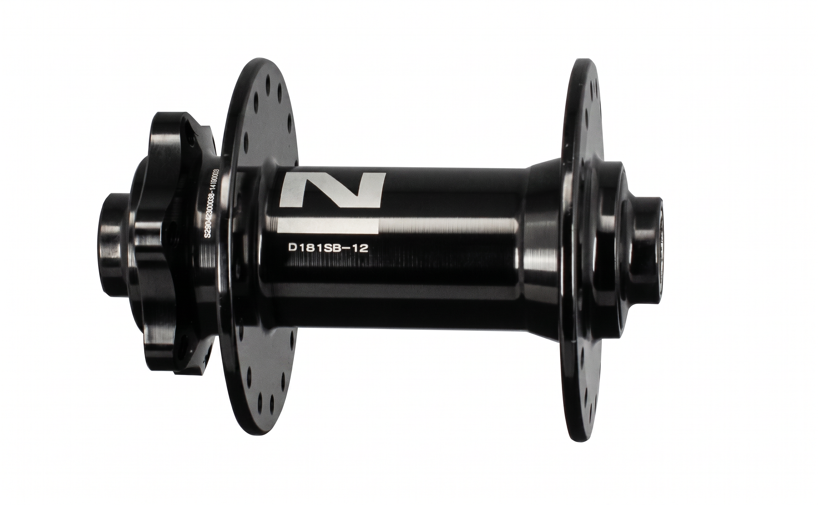 Buje de disco delantero Novatec D181SB-12, negro, 32 agujeros